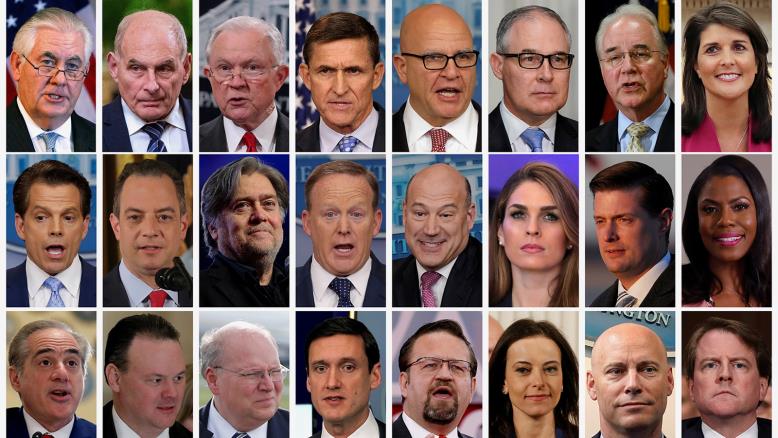 كل هؤلاء المسؤولين أقالهم ترامب أو اضطروا للاستقالة (رويترز)